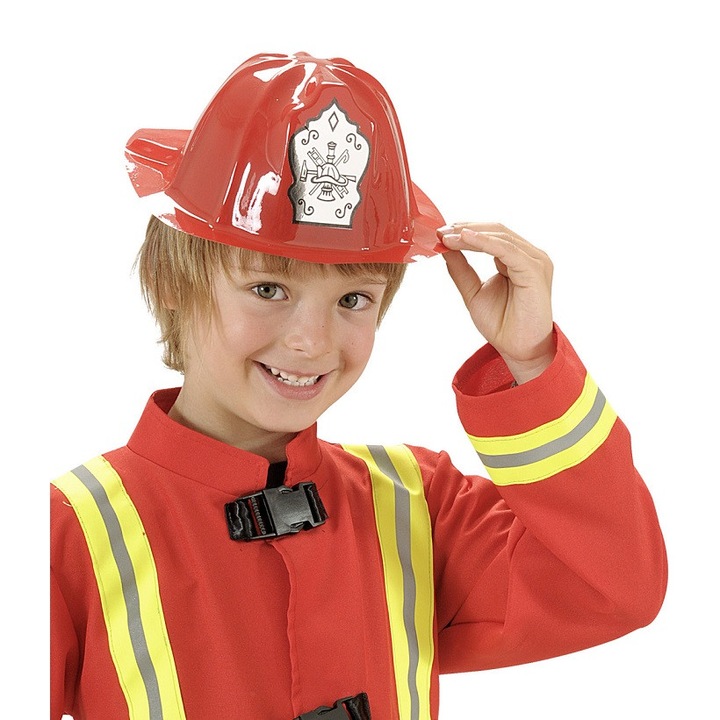 Palarie pompier rosie de copii