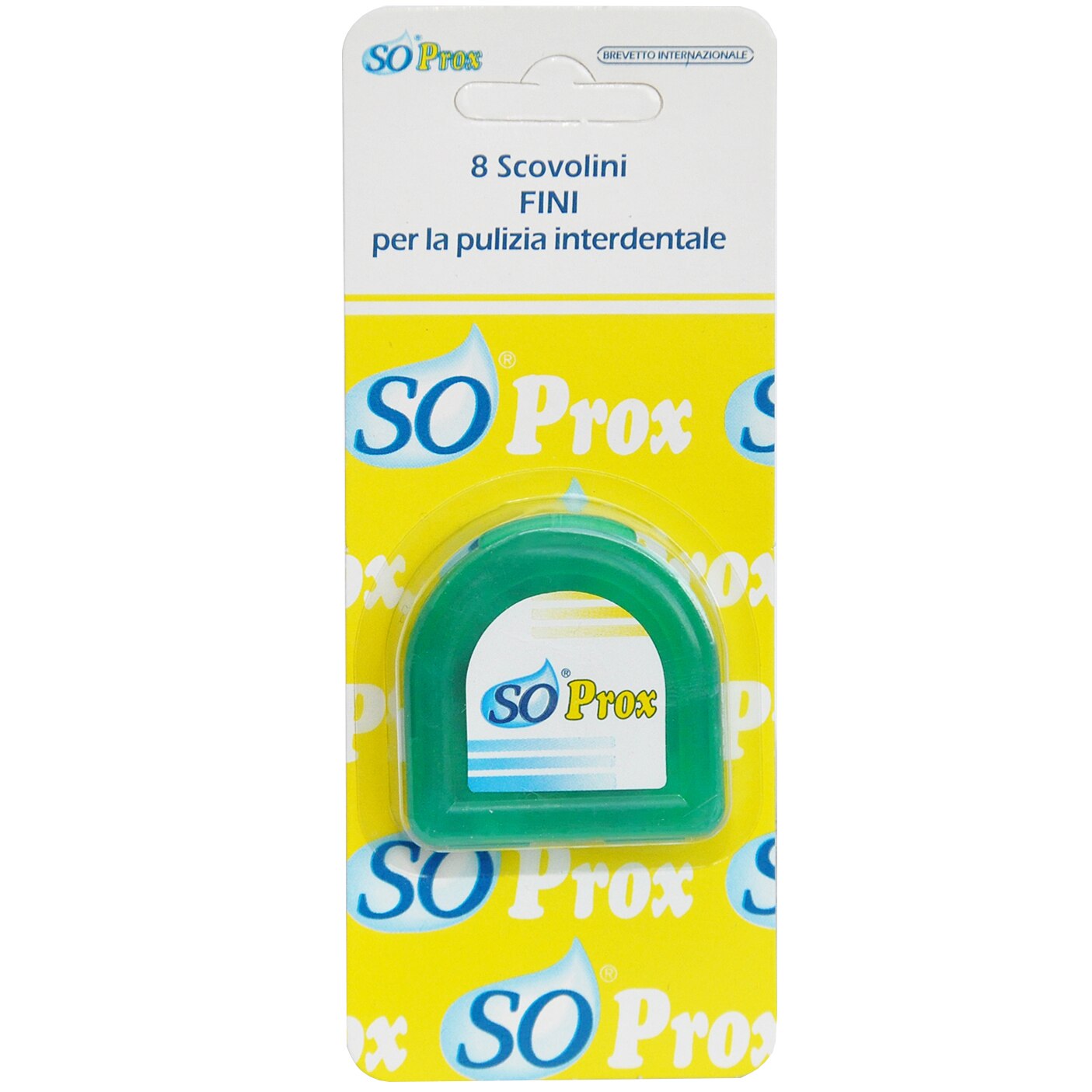 Set 8 periute interdentare So Wash, Fine 3 mm, conectare prin intermediul manerului la toate modelele dus bucal So Wash, Verde