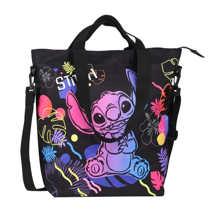 Válltáska CoolPack Soho Stitch Black, 2 x 48 x 17 cm