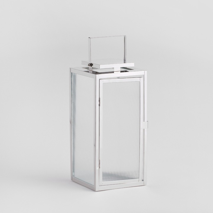 Felinar evolveo, argintiu, Felinar, 35 cm, 35 cm