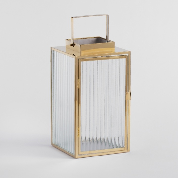 Felinar varges, auriu, Felinar, 30 cm, 30 cm