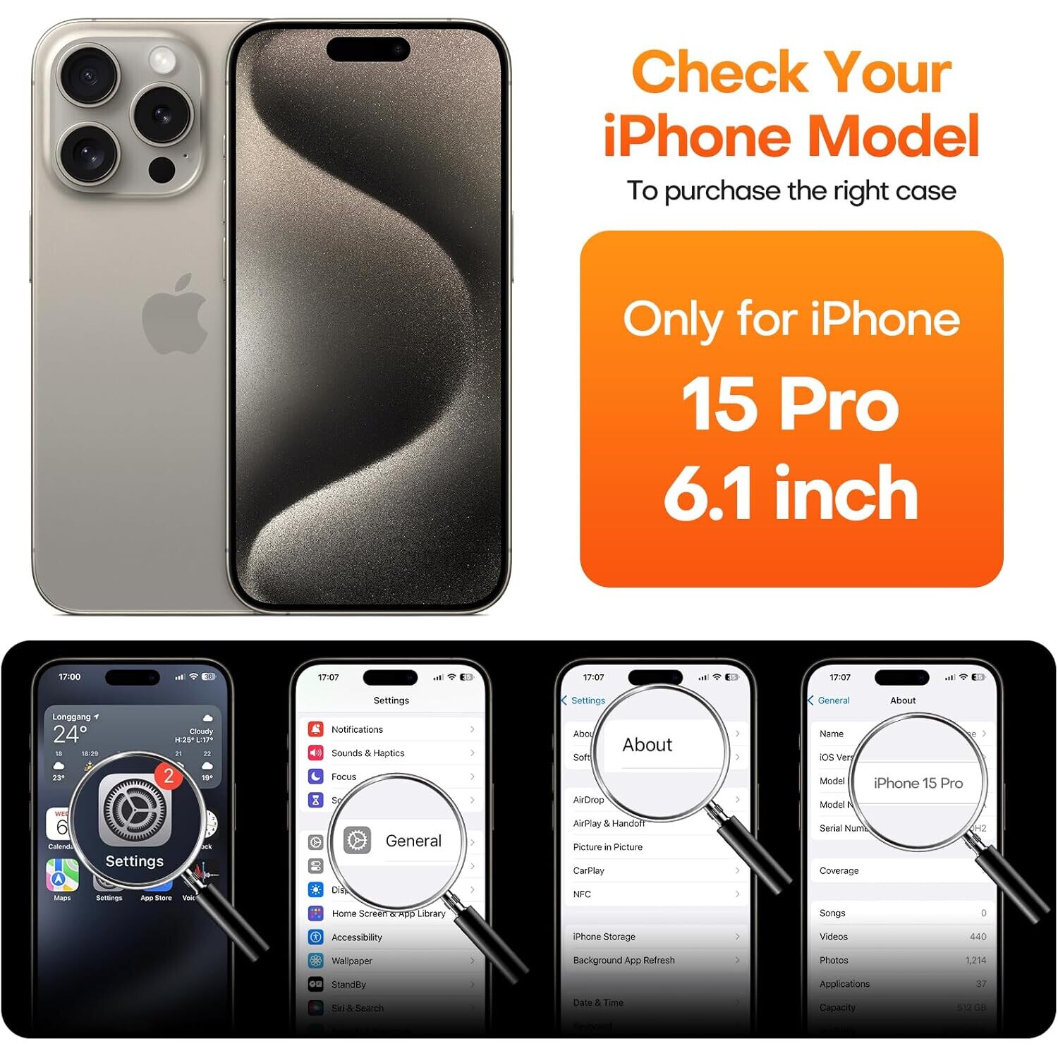 Husa piele pentru iphone 15 Pro, MingZhi®, Silicon Leather Case, interior microfibra, Compatibil cu husa cu suport cu inel magnetic MagSafe cu protectie completa pentru camera, neagra