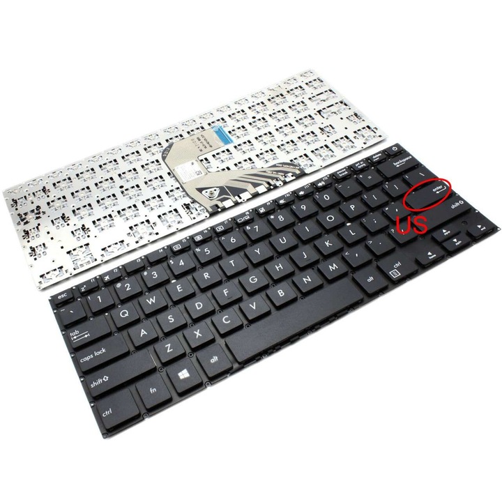 Клавиатура за Asus 0KN1-2P1US13 US оформление без малка входна рамка, 0KNB0-2628US00 US оформление без малка входна рамка, 1739DA00130 US оформление без малка входна рамка