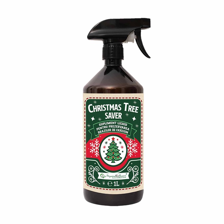 Christmas Tree Saver Supliment lichid pentru prezervarea Brazilor de Craciun, 1L