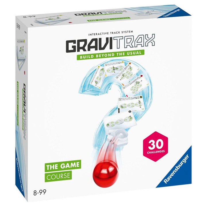 Конструкторска игра Gravitrax - The Game Course, основен комплект с 32 части и включени 30 предизвикателства