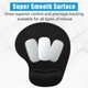 Mousepad ergonomic cu suport pentru incheietura mainii, Zeaicos, gel, baza antiderapanta, dimensiune universala