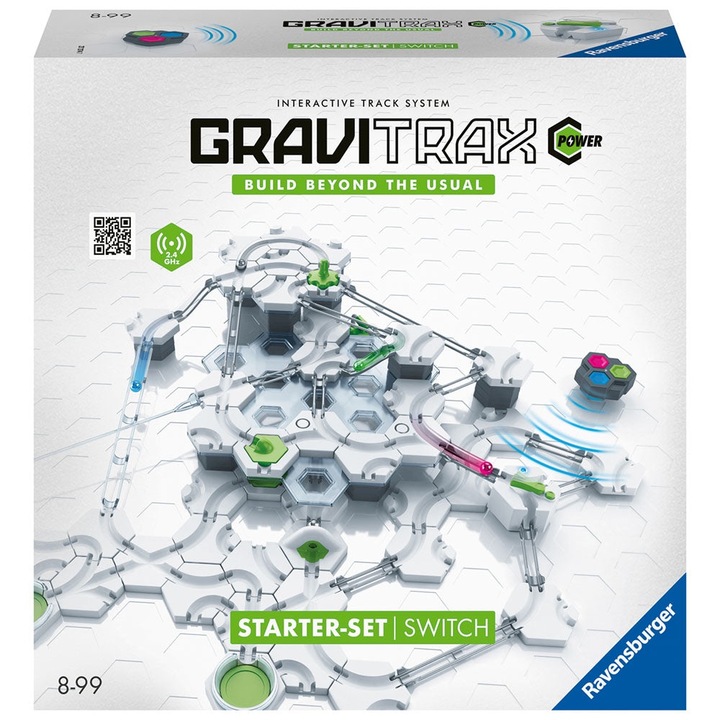 Építőipari játék Gravitrax Power - Starter Set Kapcsoló, alapkészlet Elektromos kapcsoló, automata