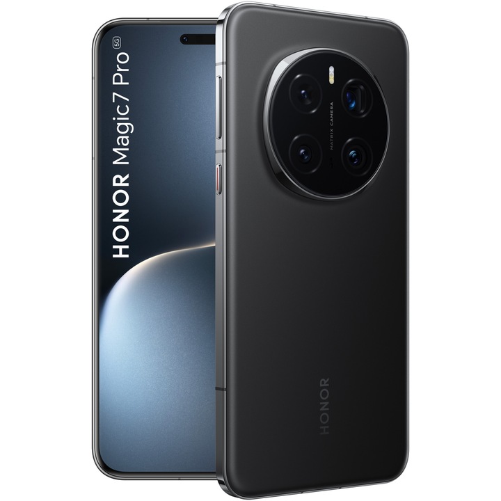 Смартфон HONOR Magic 7 Pro, Dual SIM, 12GB RAM, 512GB, Черен