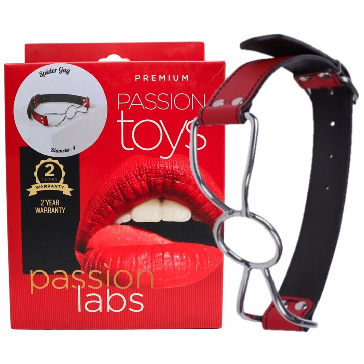 Каишка за уста Passion Labs, С отвор, SPIDER, Малък