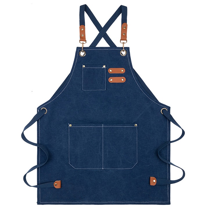 Кухненска престилка Enforose, платнена, регулируема, многоцветна, 51x60см, комплект от 1 престилка