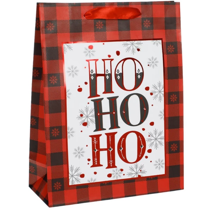 Punga Cadou de Craciun, Hartie, 23.5 x 18 x 8cm