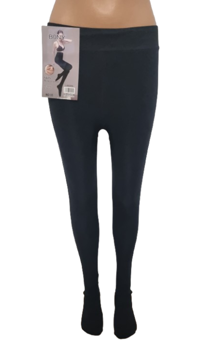 Női harisnyanadrág, bélelt, fekete, S-es méret