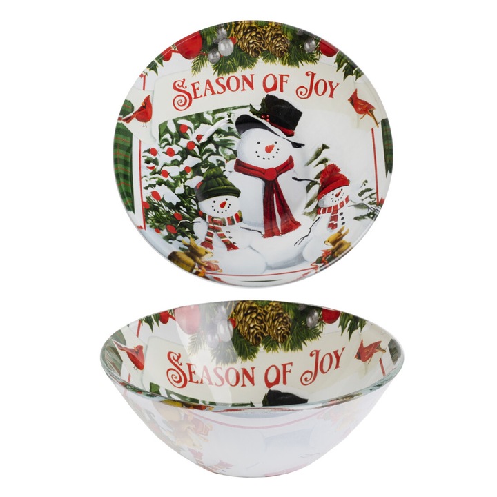 Дълбока чиния, Снежен човек, 14 см