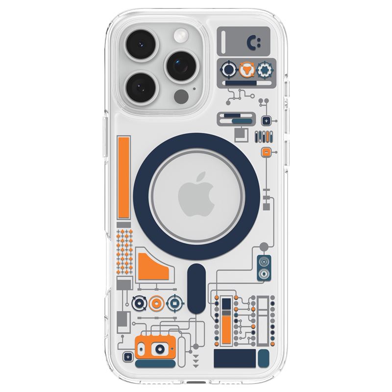 Husa MagSafe pentru Apple iPhone 16 Pro Max, Spigen, Cyrill Ultra Hybrid, Transparenta ACS08726