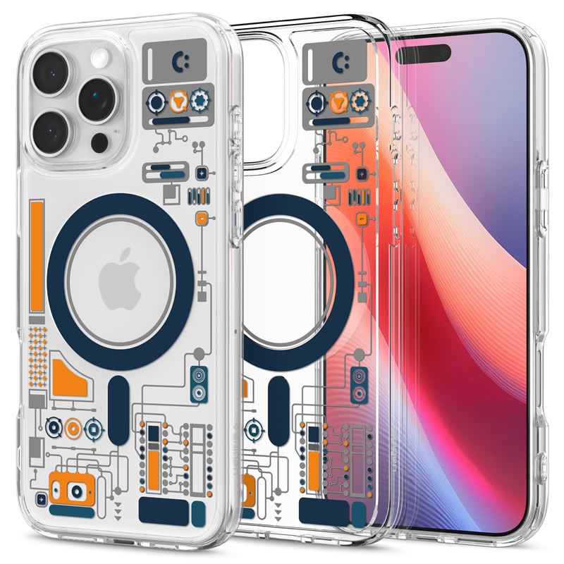 Husa MagSafe pentru Apple iPhone 16 Pro Max, Spigen, Cyrill Ultra Hybrid, Transparenta ACS08726