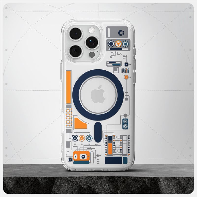 Husa MagSafe pentru Apple iPhone 16 Pro Max, Spigen, Cyrill Ultra Hybrid, Transparenta ACS08726
