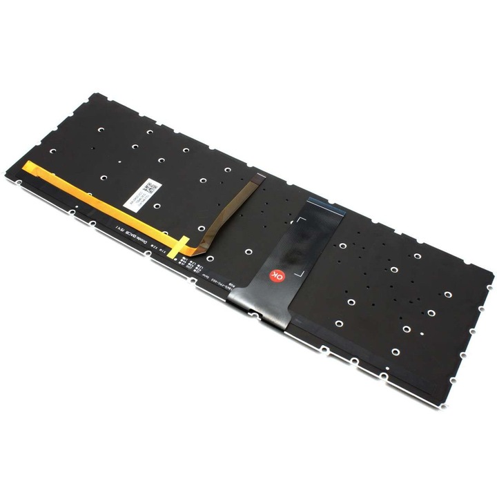 Tastatura pentru Acer Neagra 102-018K5LHF01 cu Taste Albe iluminata backlit, COX12004301408 cu Taste Albe iluminata backlit