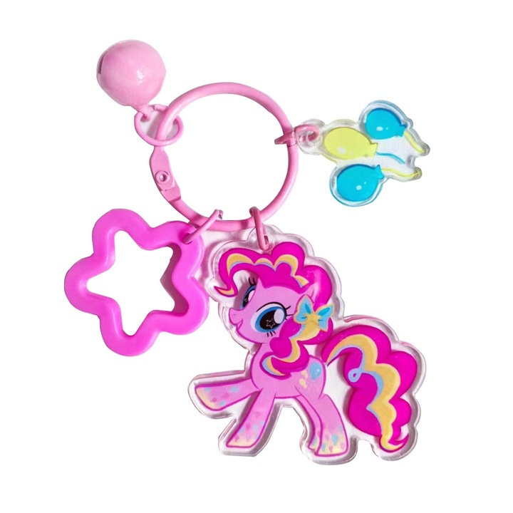 Póni kulcstartó, 5cm, My Little Pony, Rózsaszín
