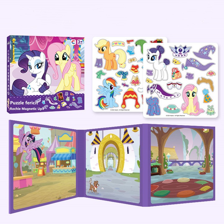 Set de autocolante magnetice My Little Pony, multicolor, 17,5x17,5cm