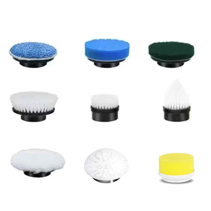 Set 9 capete pentru perie electrica, Cozevdnt, multicolor
