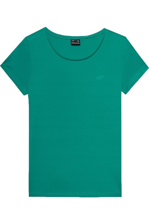 4F női póló, zöld, Melange katonai zöld