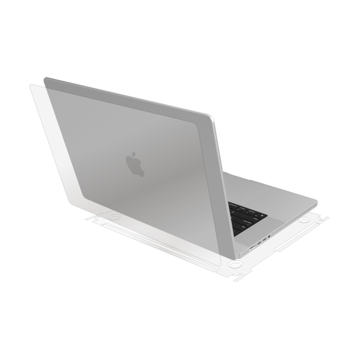 Védőfólia, kompatibilis az Apple MacBook Pro M4 16 hüvelykes 2024-el, teljes külső védelem, Alien Surface