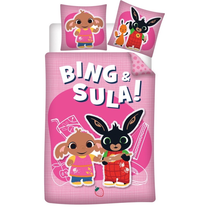 Cuvertura de pat, Brandmac, 100x135 cm, 40x60 cm