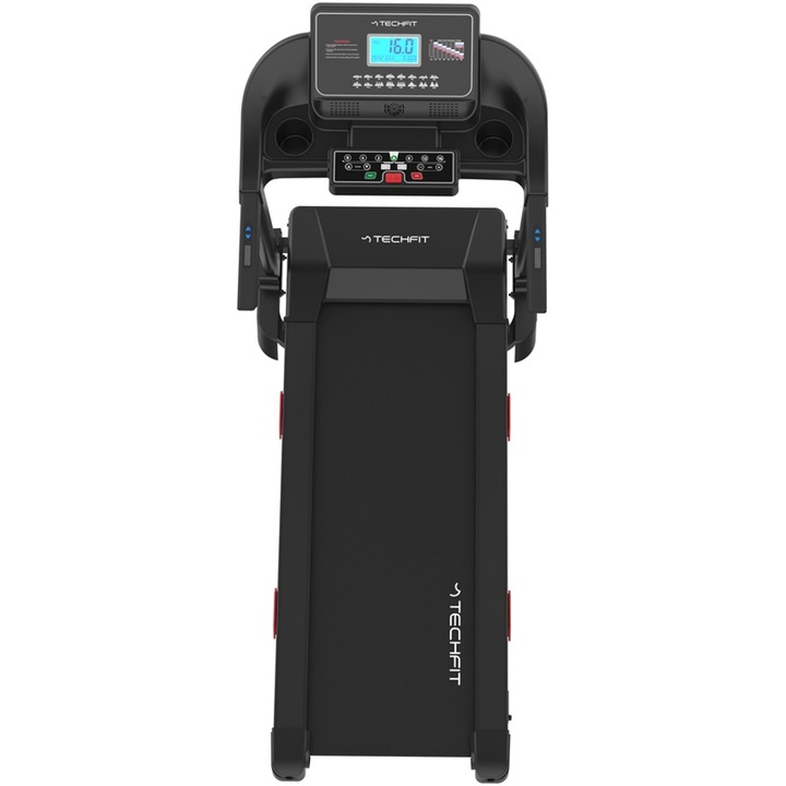 Banda alergare MT350N TECHFIT,filtru EMC, inclinare electrica 15 nivele , sistem atenuare socuri si pliere hydraulic, viteza maxima 16 hm/h, motor in sarcina maxima 3 CP/ constant 2 CP, suprafata alergare 120x 42 cm, 16 programe