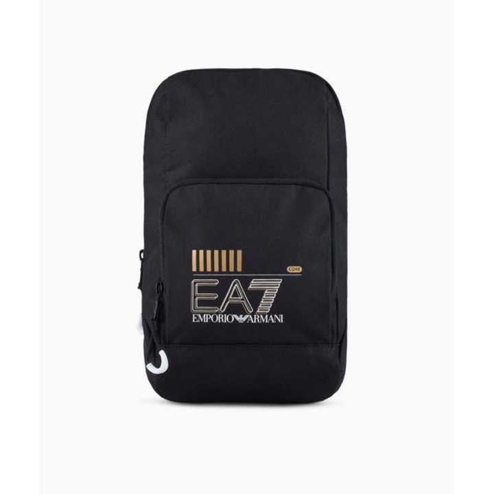 Geanta dama, Emporio Armani, model 245087 CC940, neagra, poliester