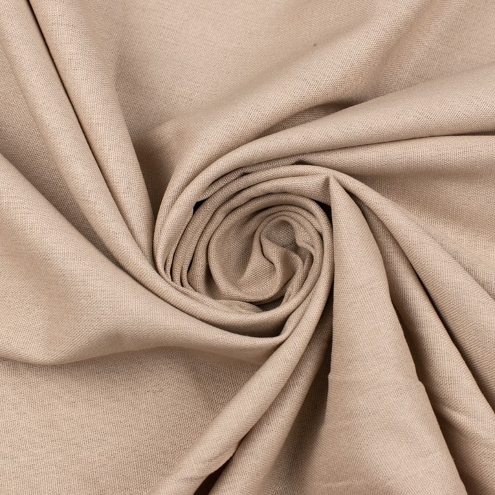 Tesatura De Lenjerie De Culoare Bejstofa pentru haine, rochii, jachete, fete de masa, perdele, 150x50cm