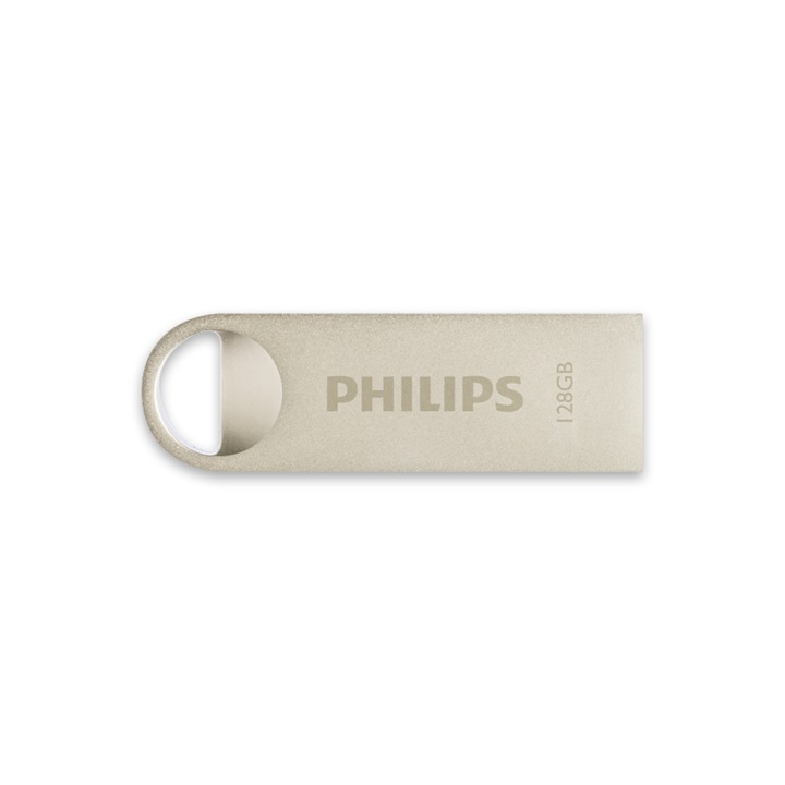 Stick USB Philips Moon Edition, 128GB, USB 2.0 Argintiu