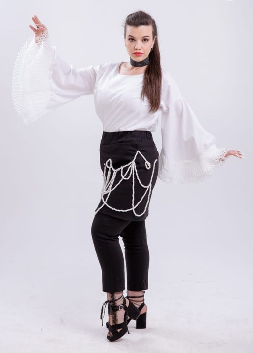 Larissa ing, pamut/elasztán, fehér, One Size