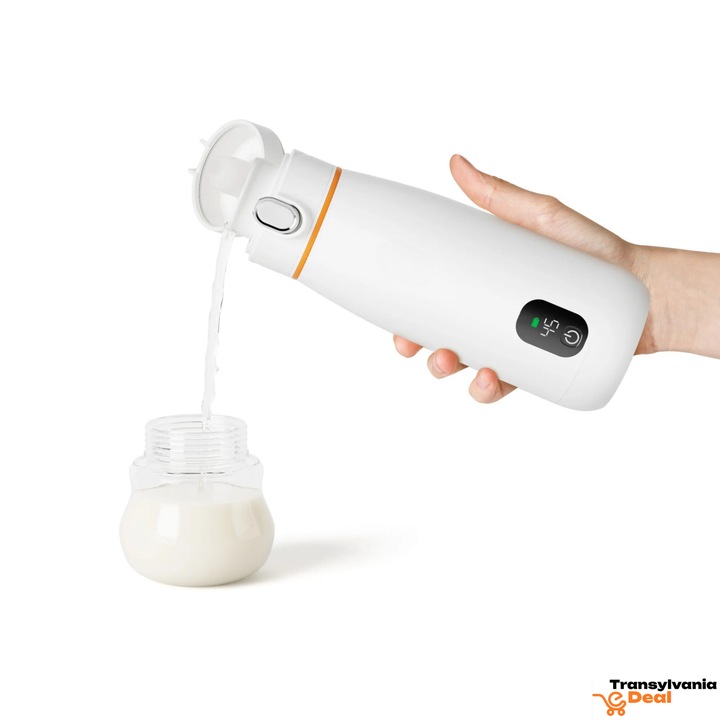 Incalzitor Portabil pentru Lichide, 35W, Capacitate 350ml, Temperatura Reglabila 37-55°C, Compact si Usor, Ideal pentru Calatorii