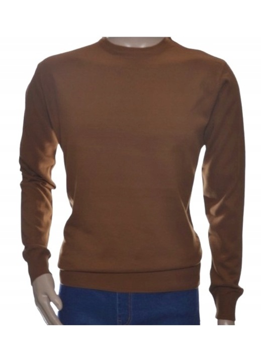 Férfi pulóver 137, kasmír, barna
