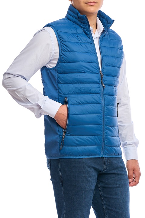 Férfi vékony mellény, Urban fit, Sötétkék