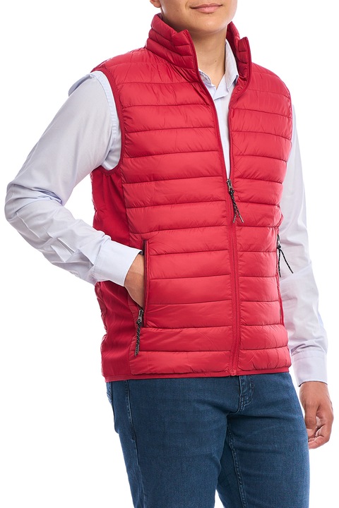 Férfi vékony mellény, Urban fit, Piros