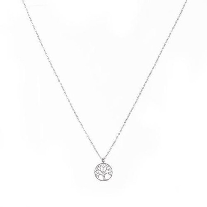 Colier Tree of Life, Inox Argint