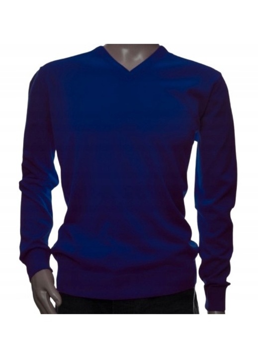 Férfi pulóver 210, kasmír, királykék