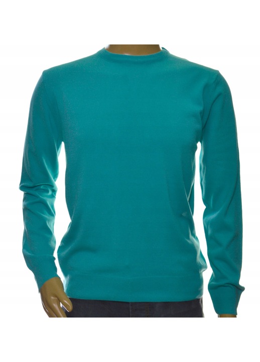 Férfi pulóver 143, kasmír, tengeri zöld