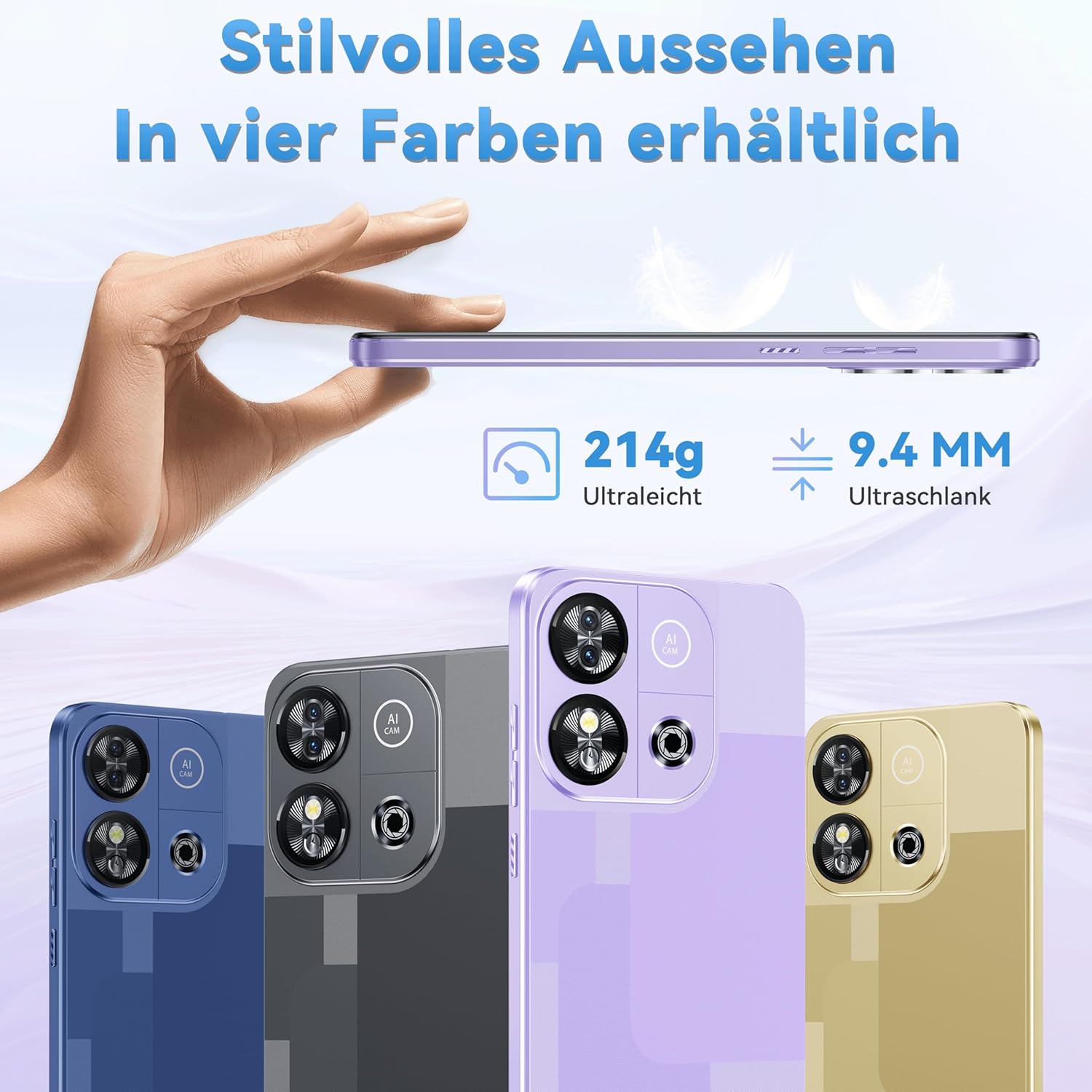 Telefon Mobil OUKITEL C57S, Android 14, 8GB+64GB, Ecran 6.52 inchi