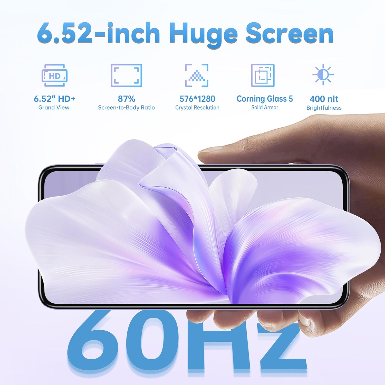 Telefon Mobil OUKITEL C57S, Android 14, 8GB+64GB, Ecran 6.52 inchi