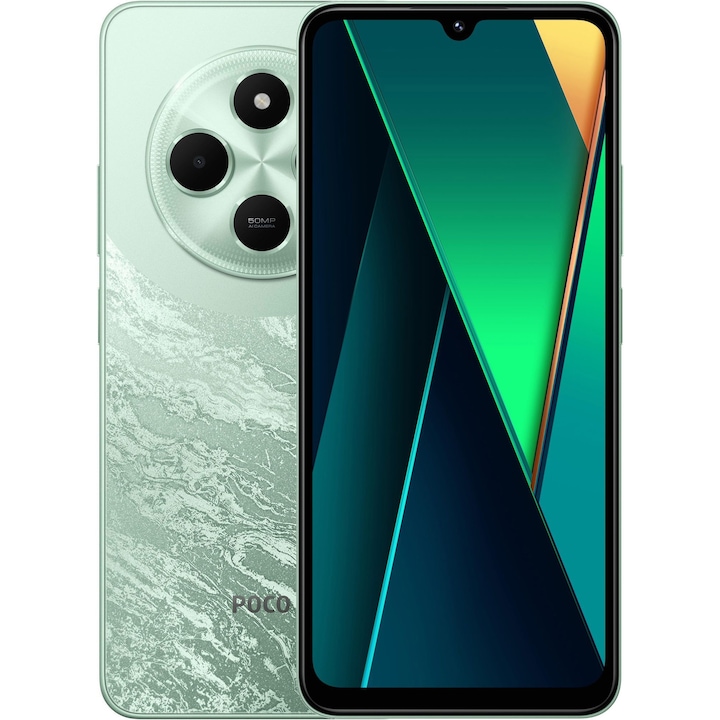 Мобилен телефон Poco C75, 6GB RAM, 128GB, Зелен