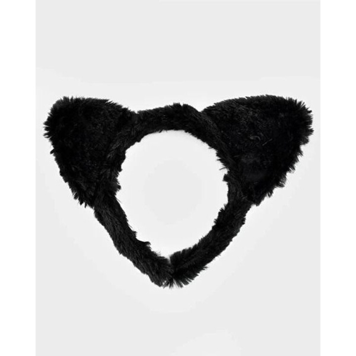 Лента за глава с черни уши 21 см, роба, за деца, 5+