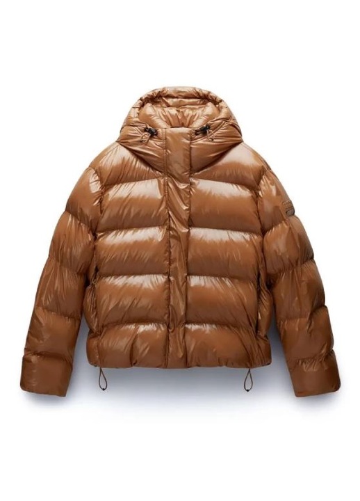 Női kabát Napapijri NP0A4HZ5W0B1, nylon/poliészter, barna, L INTL