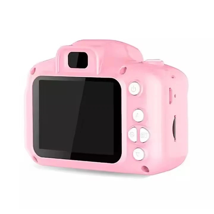 Camera foto-vido pentru copii 3 ani+, ecran 2", 20MP, 1080P, carcasa silicon, incarcare USB, 8.5x5.6 cm, roz