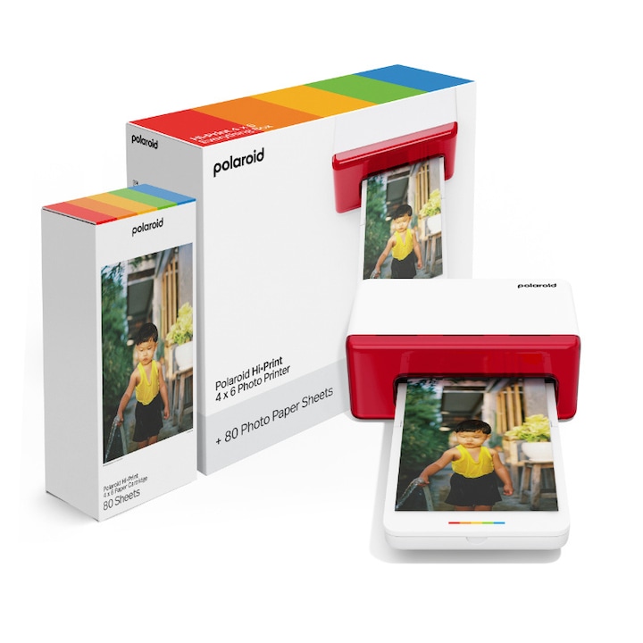 Комплект фото принтер Polaroid Hi Print и хартия, 80 бр. снимки 6x4