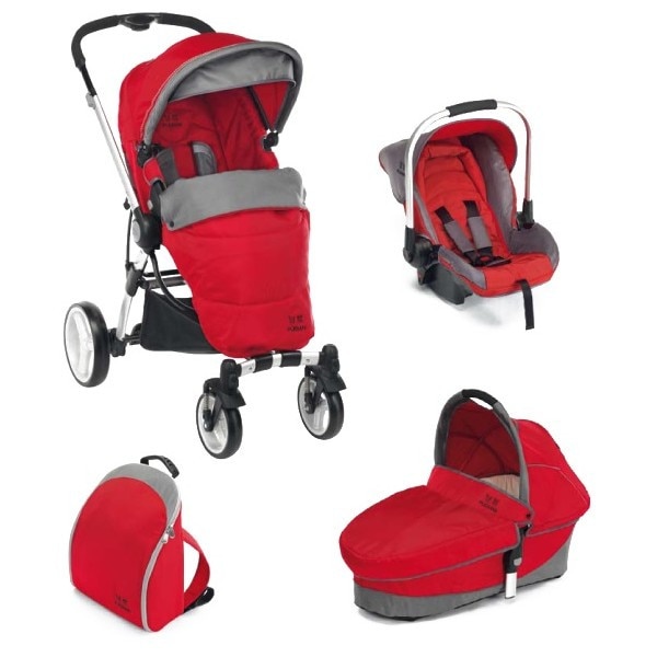Carucior reversibil 3 in 1 P4 Trio-rosu