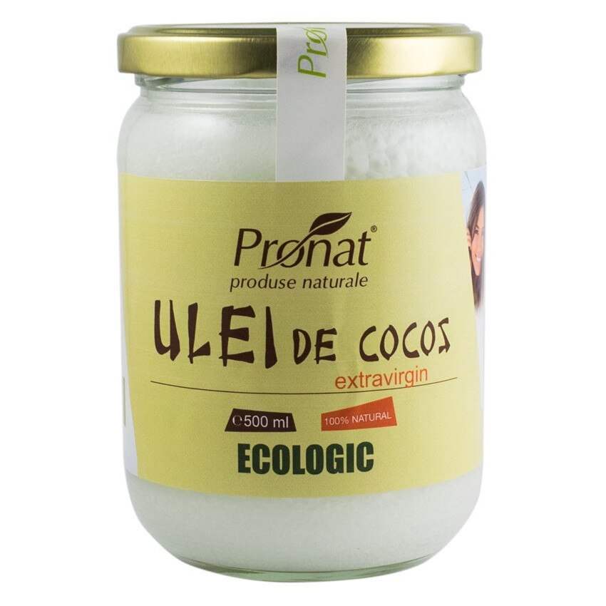Ulei de cocos Bio extravirgin, Pronat, 500 ml