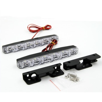 Set lumini de zi DRL 6 led universale Set lumini de zi DRL 6 led universale
