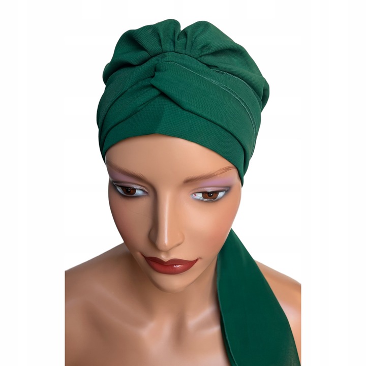 Turban pentru femei Ayliz, Eva Design, Viscoza, Verde, OneSize
